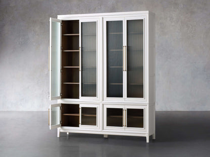 Rowan Modular Stacked Glass Cabinet