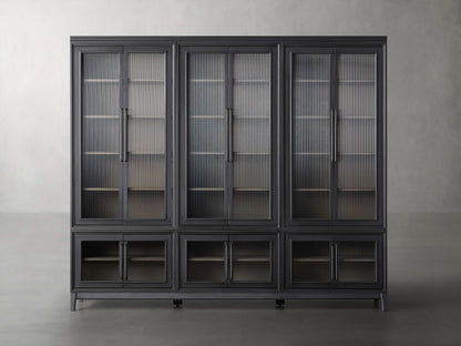 Rowan Modular Stacked Glass Cabinet