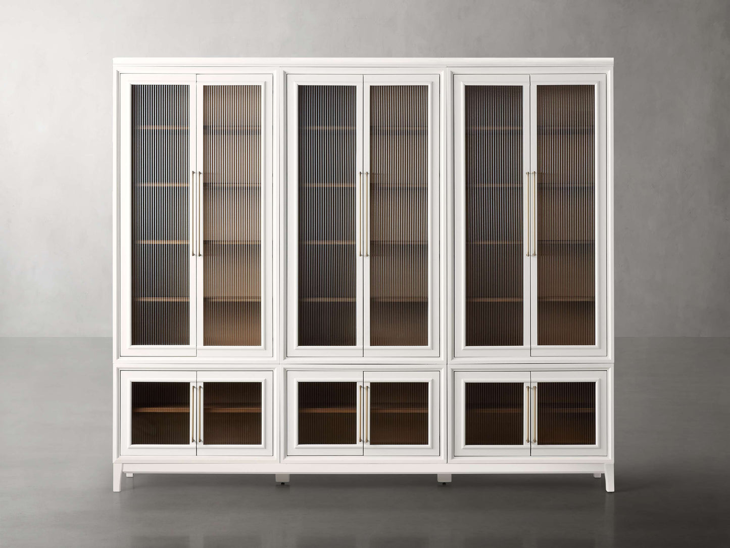 Rowan Modular Stacked Glass Cabinet