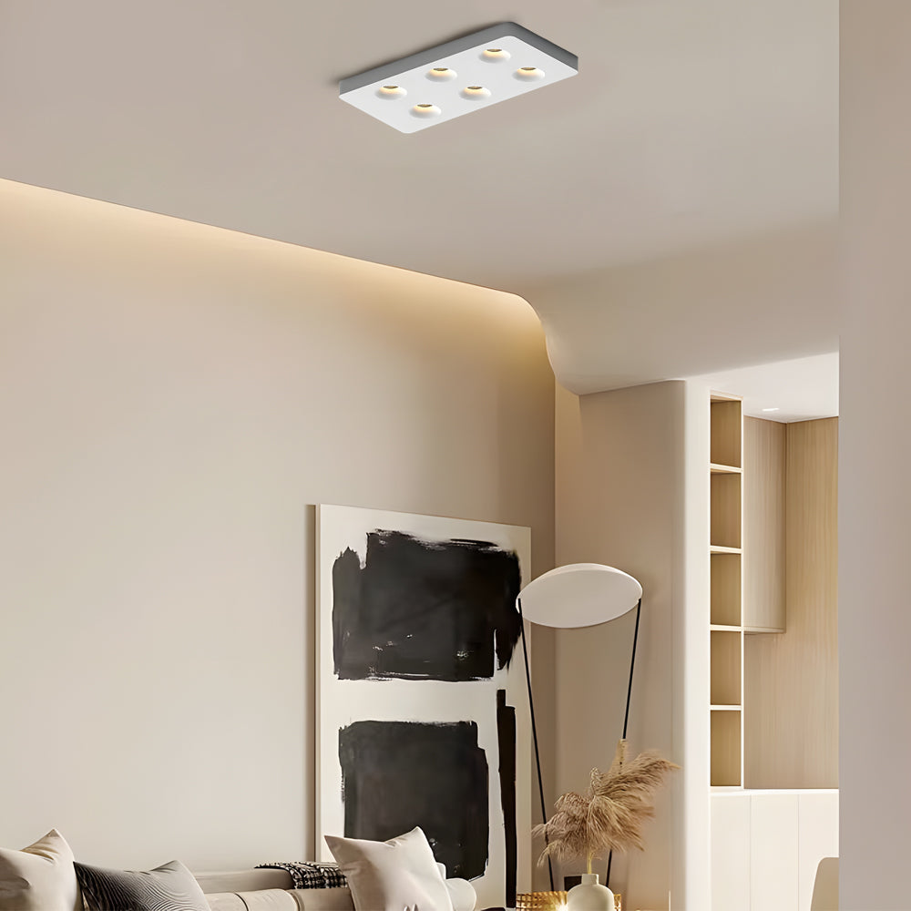 Square LED Anti-Glare Flush Mount Ceiling Light