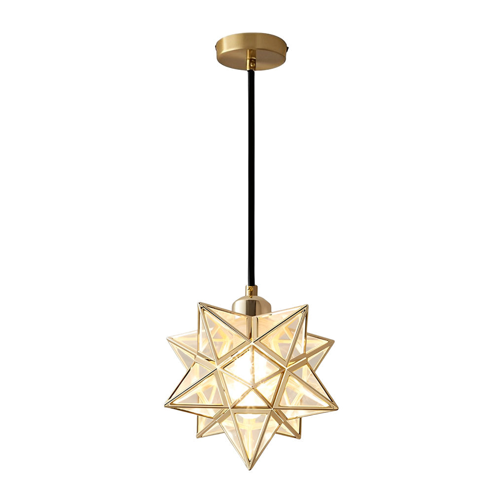 Creative Five-Pointed Star Three Step Dimming Modern Pendant Lights