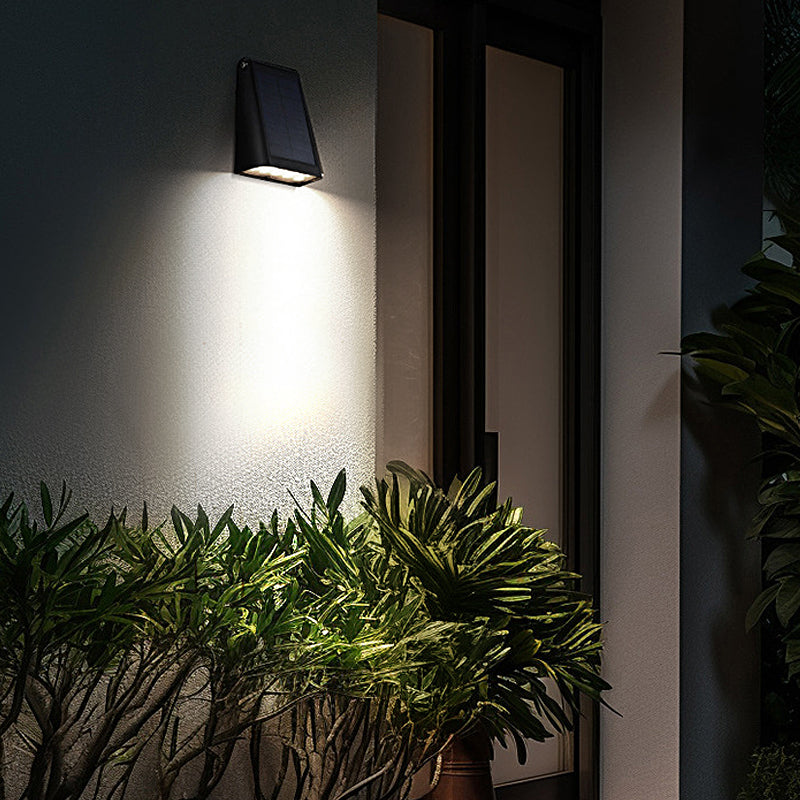 90° Adjustable Intelligent LED Waterproof Black Modern Solar Wall Lights