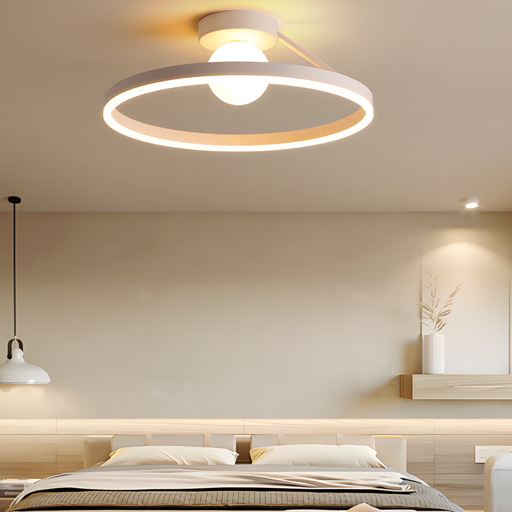 Round Minimalist Ball 3 Step Dimming Creative Modern Ceiling Lights Fixture