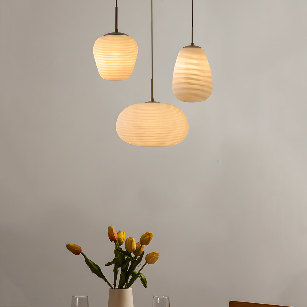 Rituals White Glass Pendant Light