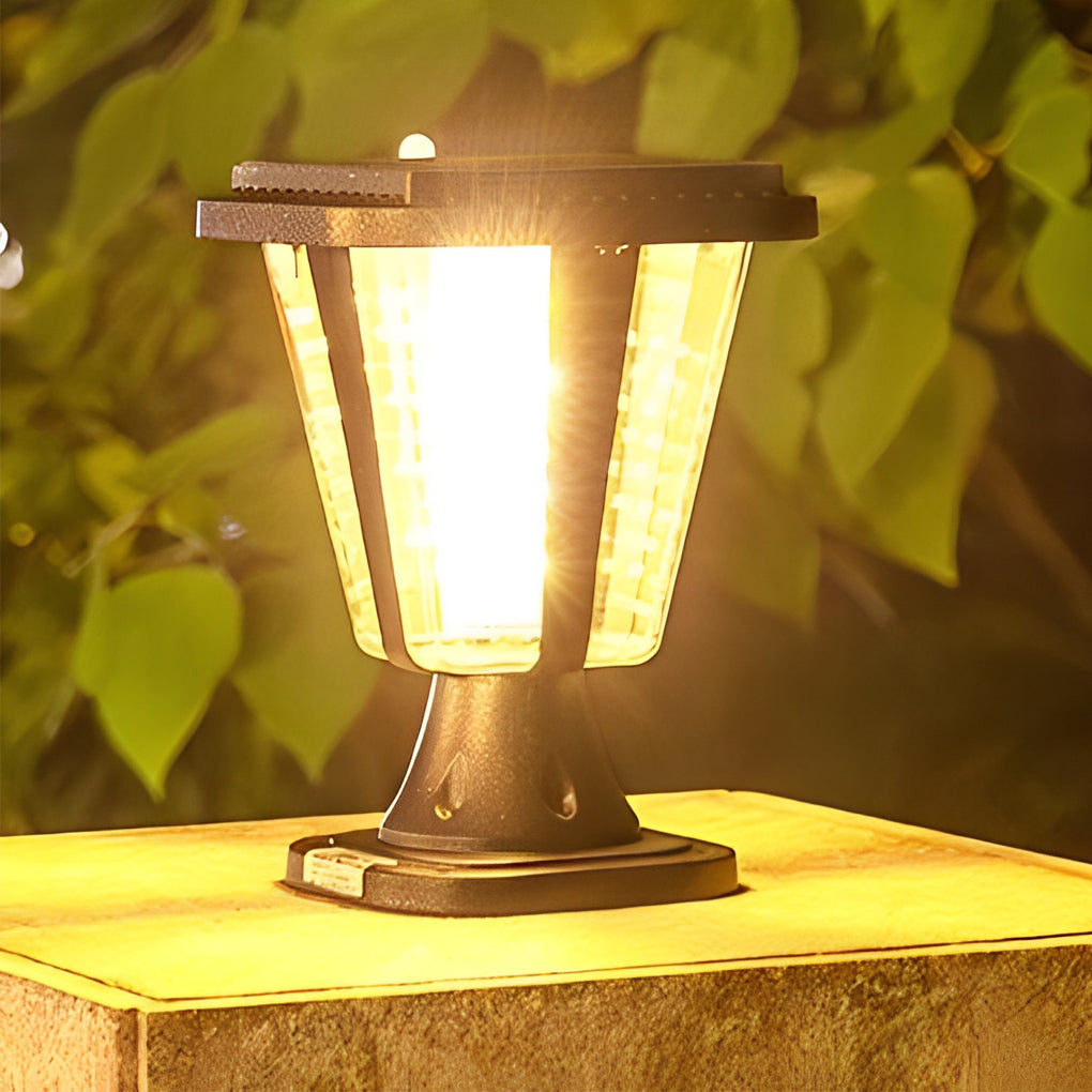 LED Waterproof Motion Sensor Light-control Modern Solar Post Caps Lights