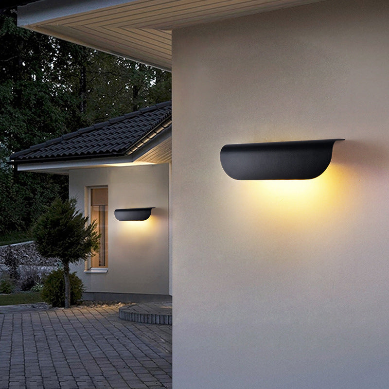 Minimalist LED Waterproof Exterior Wall Light for Garden Balcony Stair Aisle