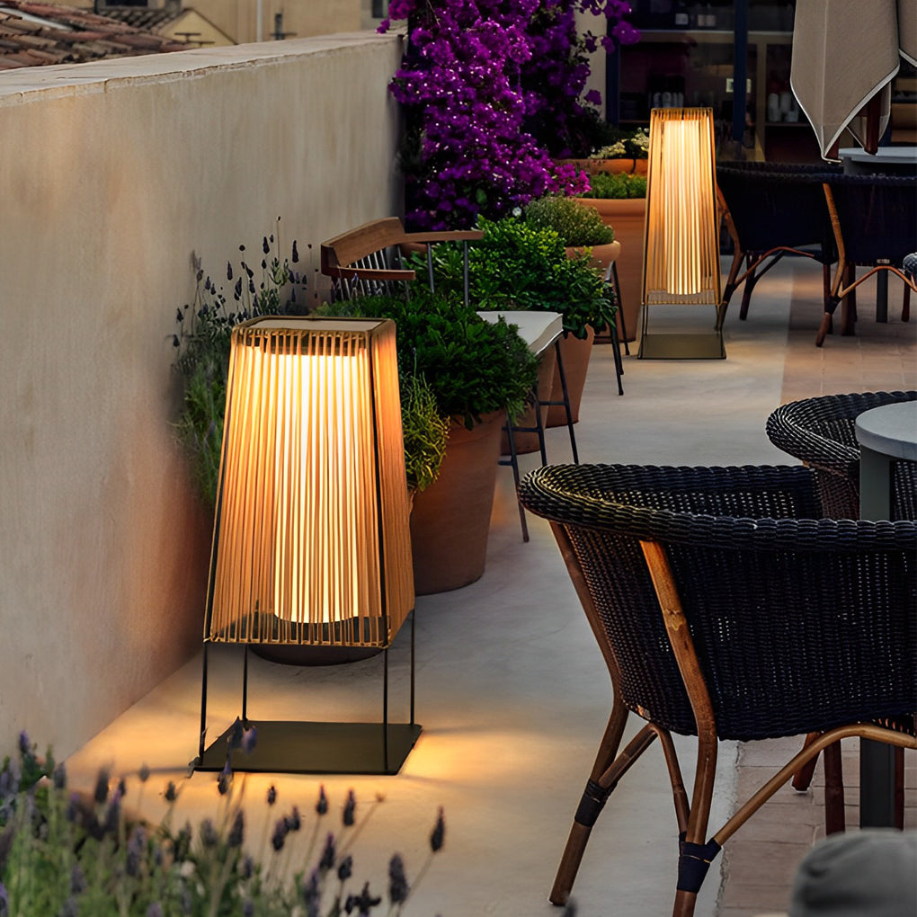 Rubber Solar LED Outdoor Floor Lamp