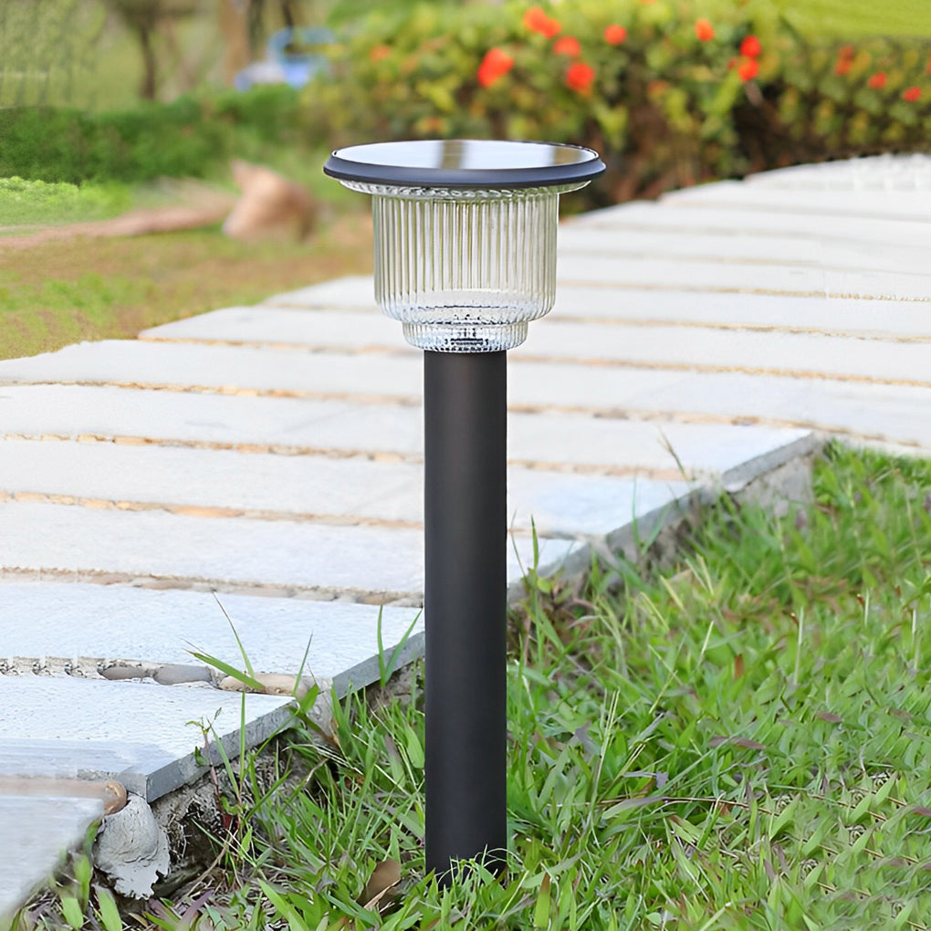 Creative Waterproof LED 3 Step Dimming Modern Solar Lawn Lights Path Light