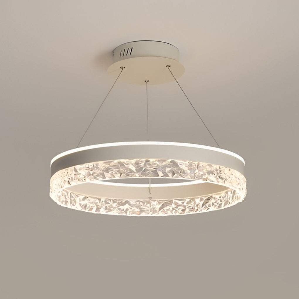 Circular Ring Three-step Dimming LED Modern Chandelier Island Lights