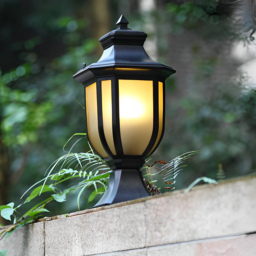 Retro Minimalist Waterproof Aluminum European-style Pillar Lamp Post Lights