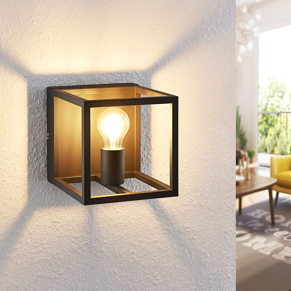 Square Frame Decorative Modern Wall Sconce Lighting Wall Light Fixture