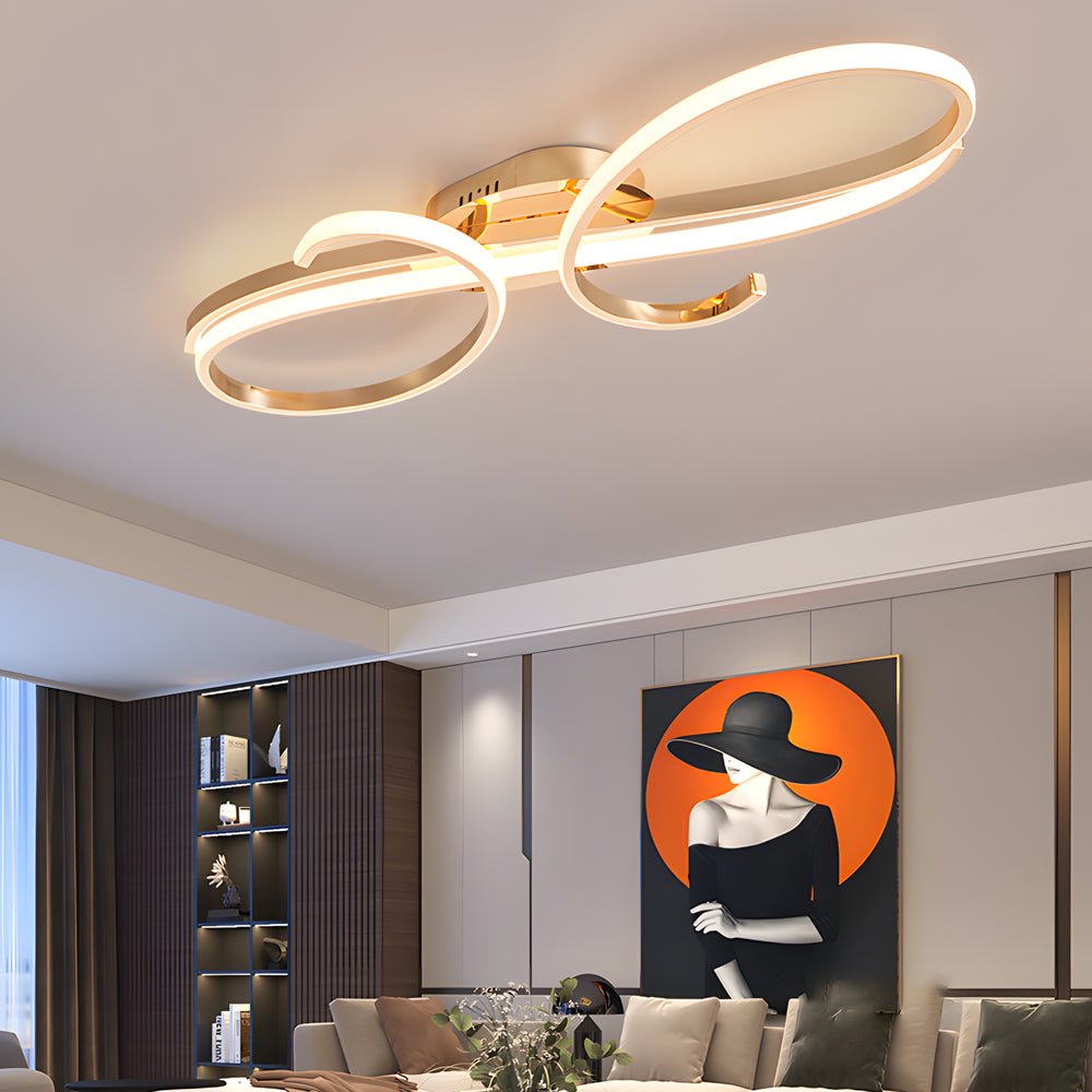 Musical Symbols Aluminum LED Ceiling Lights Ceiling Lighting