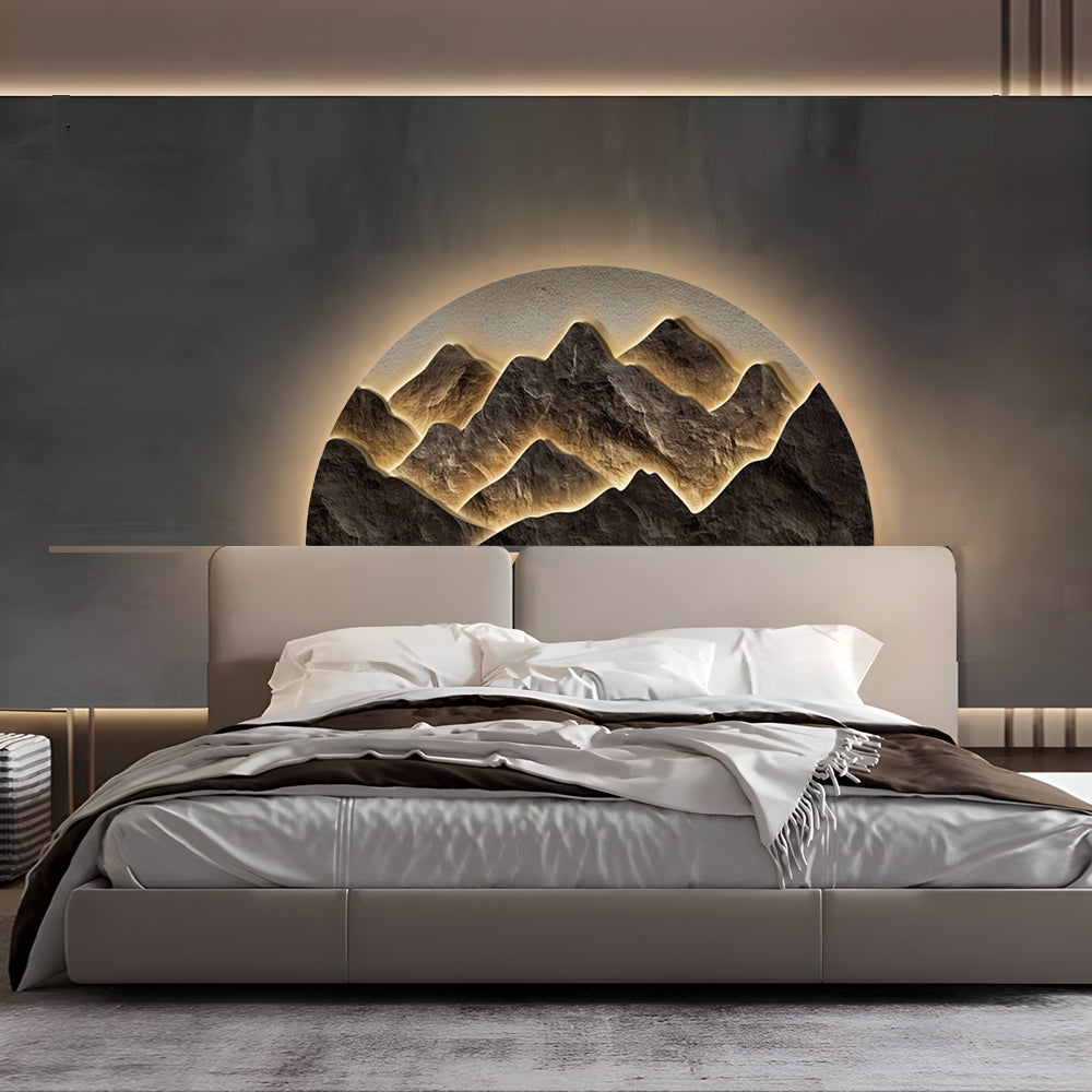 Semicircular LED Lighting Wall Decorative Painting