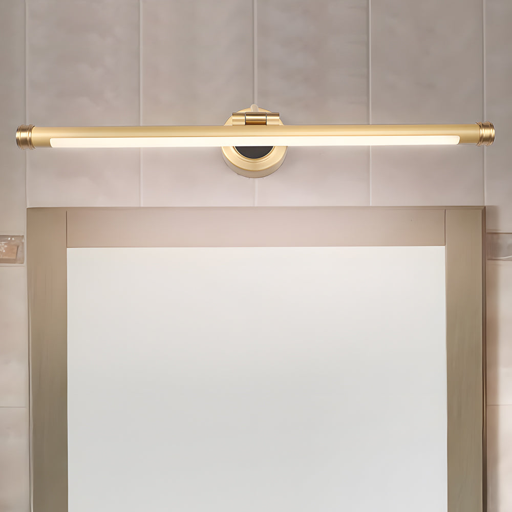 Elegant Linear Gold/Black LED Vanity Light for Bathroom - Vintage Style