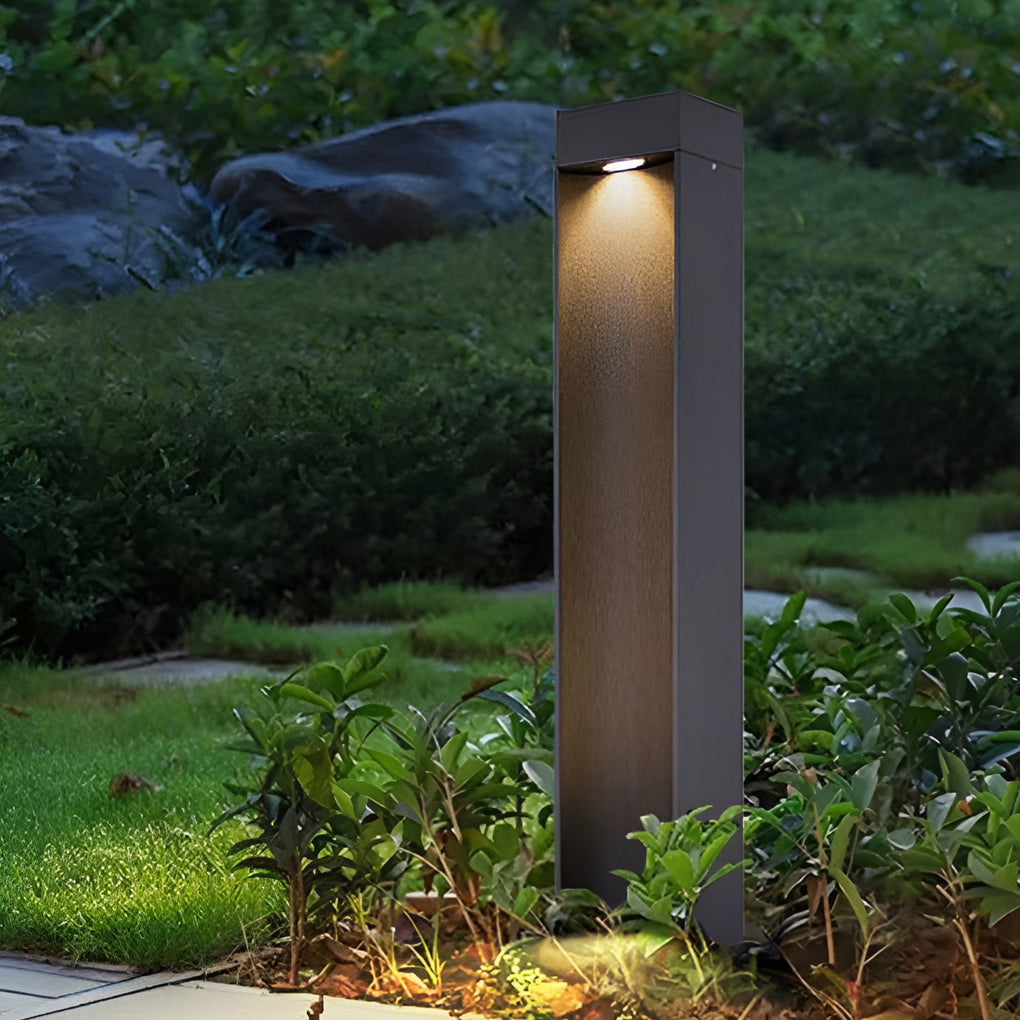 Square 5W LED Waterproof Black Modern Outdoor Lawn Light Path Lights