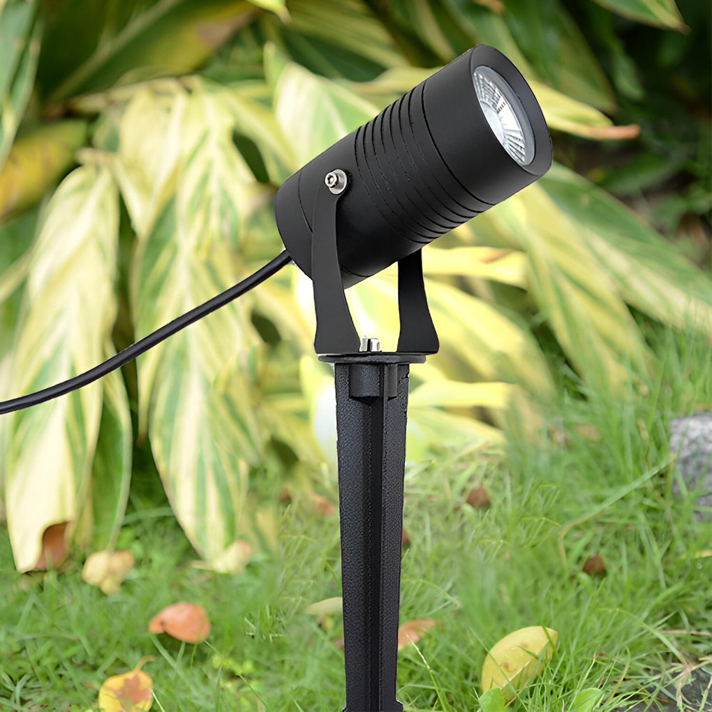 Waterproof LED 10W Black Adjustable Modern Tree Spotlight Outdoor Light