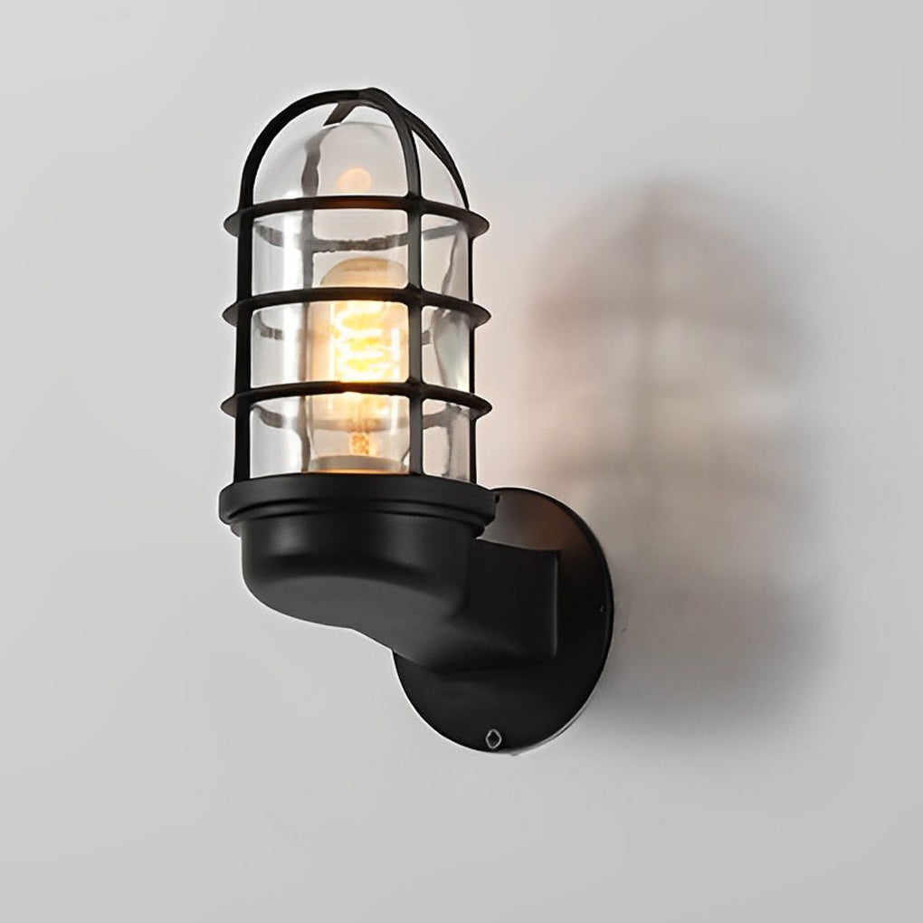 Retro Cage Shape LED 4w Waterproof American-style Outdoor Wall Lamp