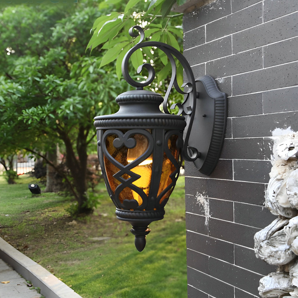 Retro Die-Casting Aluminum Waterproof American Outdoor Wall Light Fixture