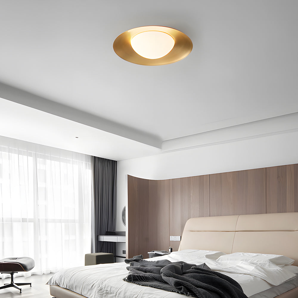 1-Light Round LED Flush Mount Ceiling Light