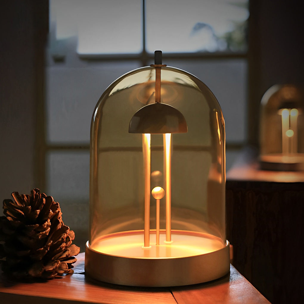 DIY Dome Detachable Smoked Glass Table Ambient Lamp