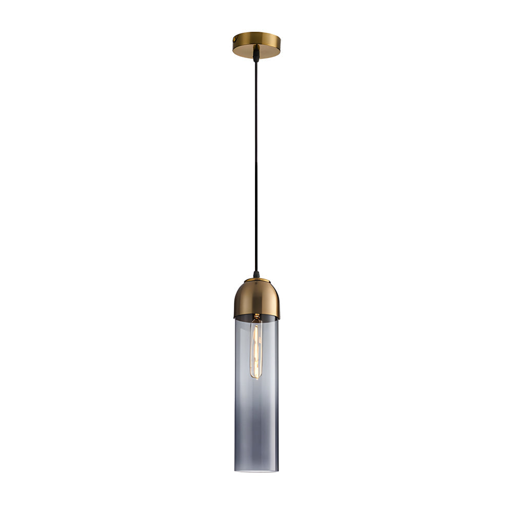 Simple Long Tube Glass Bottle Nordic Simple Small Chandelier Pendant Lights