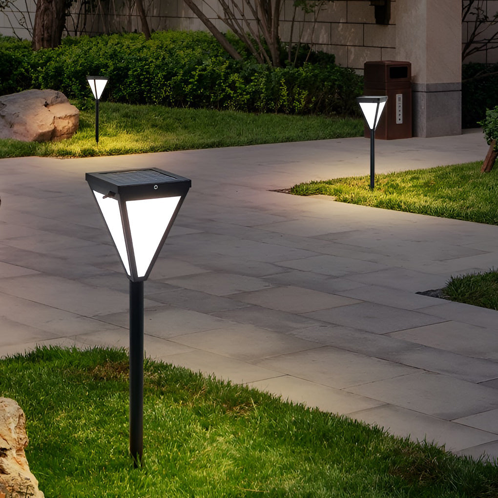 Outdoor Waterproof 2.6w LED Modern Solar Pathway Lights Post Lights