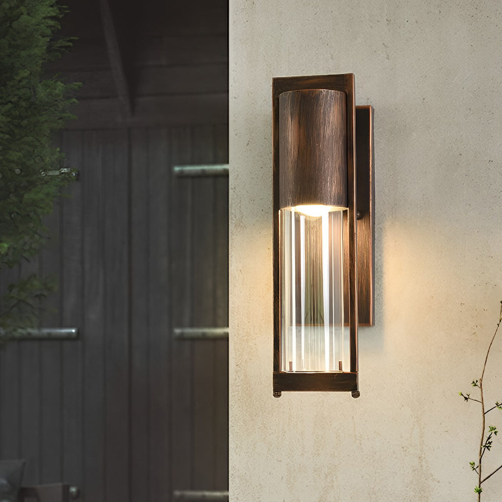 Antique Waterproof Glass Modern Outdoor Wall Sconce Lighting Wall Lamp