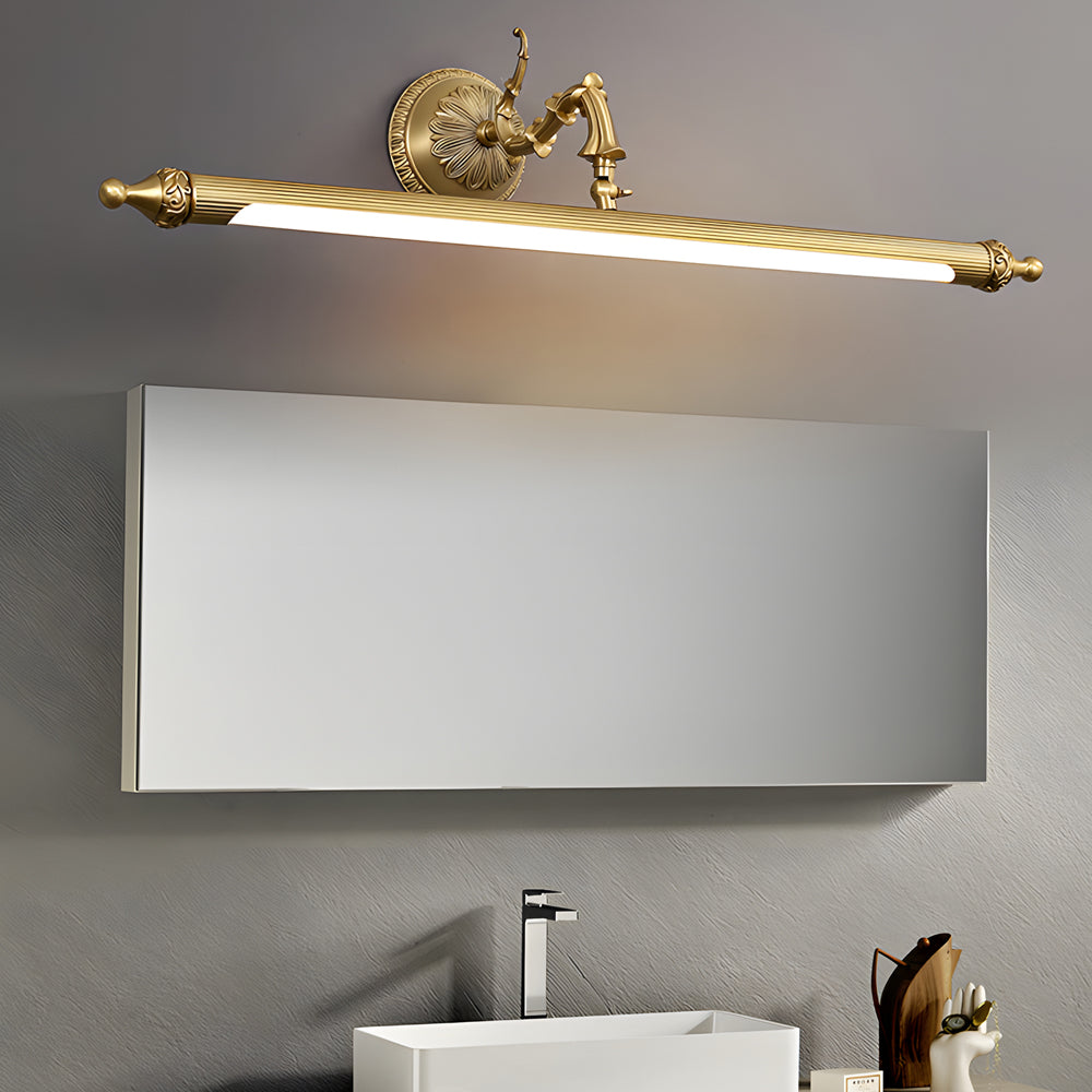 Antique Gold 180° Rotatable LED Bathroom Vanity Light with Adjustable Ambiance