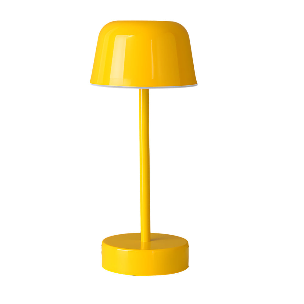 Tunable Metal Finish Table Lamp in Hat-style