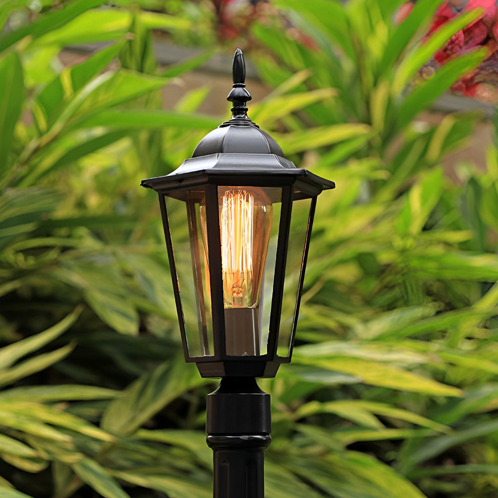 Retro Waterproof Led Black Modern Outdoor Pathway Lights Lawn Lights