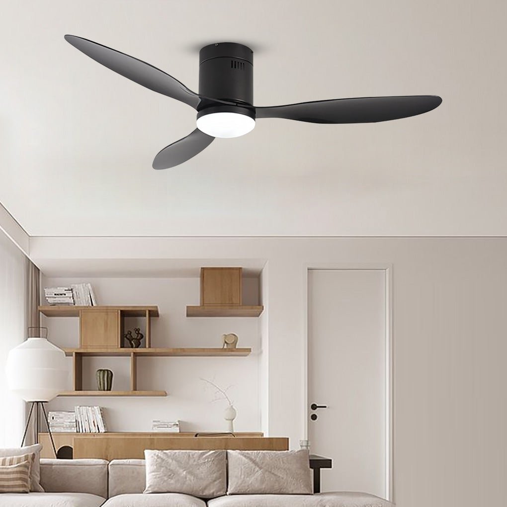 52 Inches Variable Frequency Three-color Dimming LED Ceiling Fan Light with Remote Control