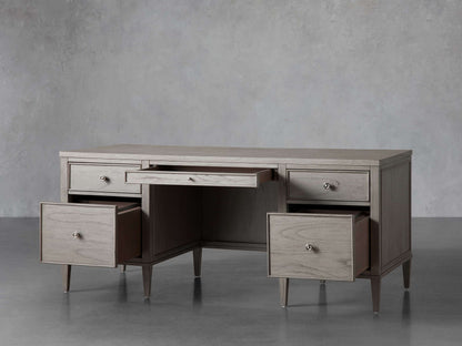 Pearson Executive Desk in London Fog