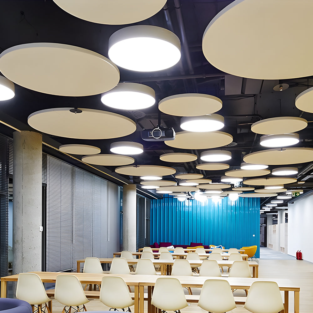 Round Pendant LED Office Lighting Modern Suspended Luminaires for Workspace