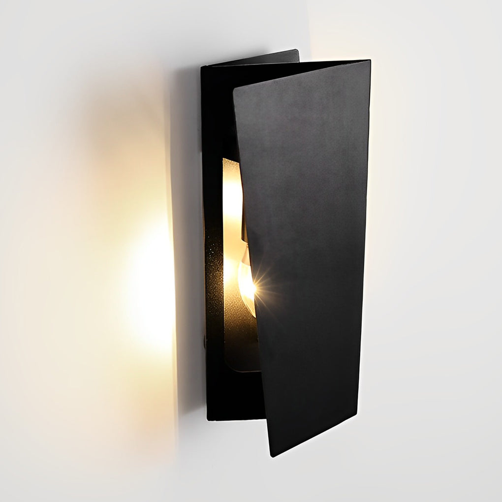 Folding Rectangular Iron LED up and Down Lighting Modern Wall Lamp