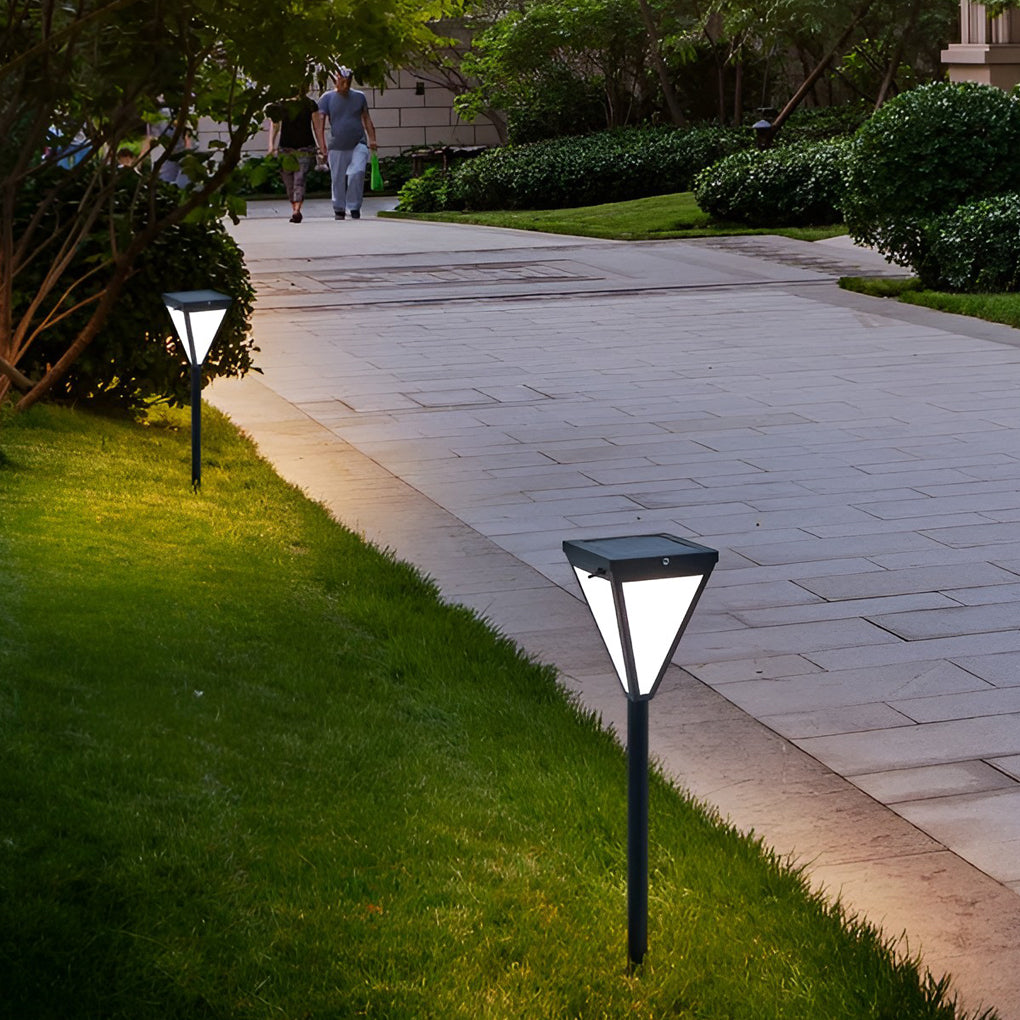 Outdoor Waterproof 2.6w LED Modern Solar Pathway Lights Post Lights