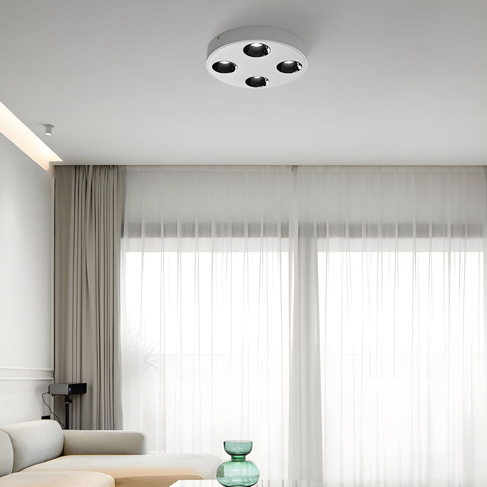 9.1-Inch Peg 4-Light LED Flush Mount Ceiling Light for Bathroom