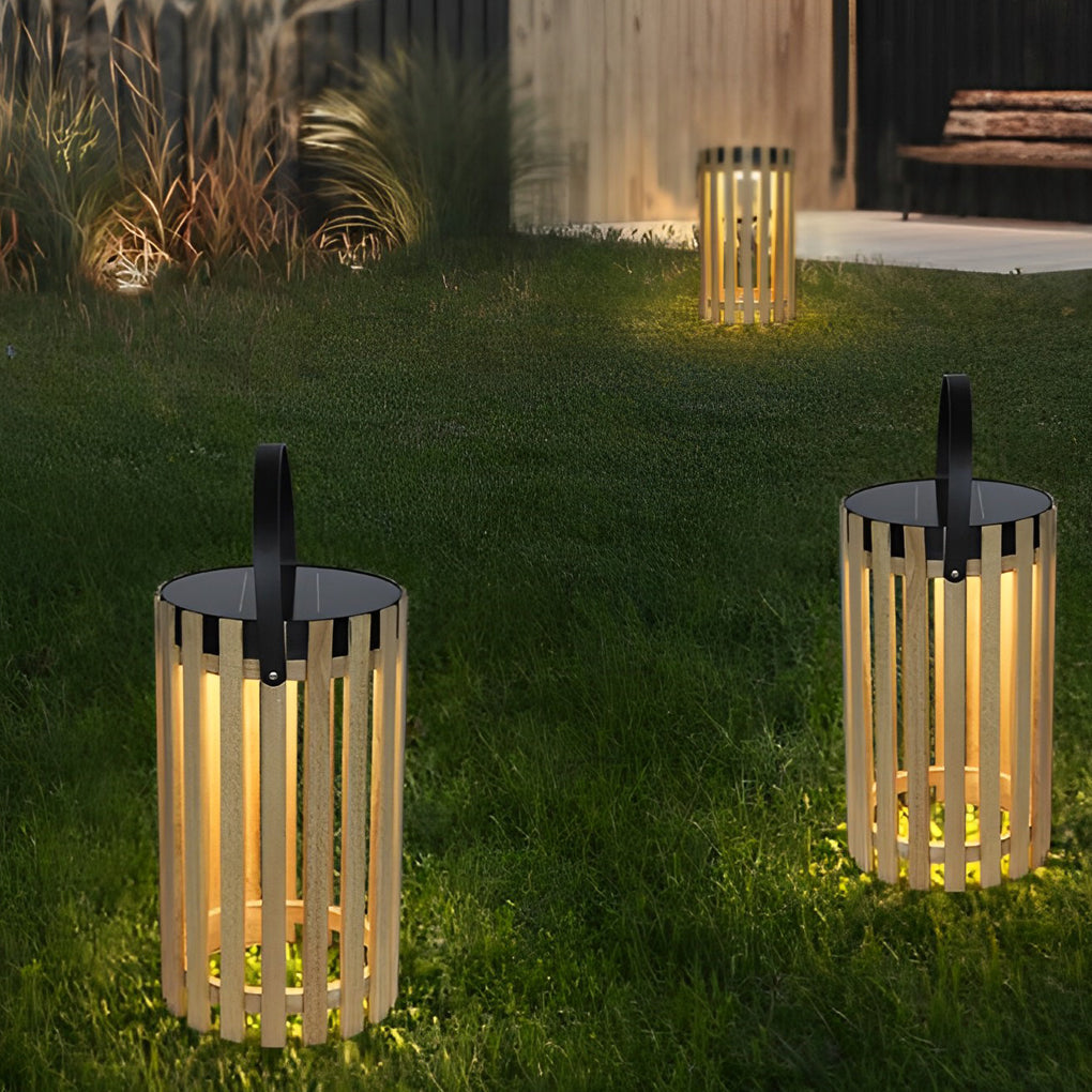 Portable Lantern Design Waterproof LED Modern Solar Outdoor Floor Lamp