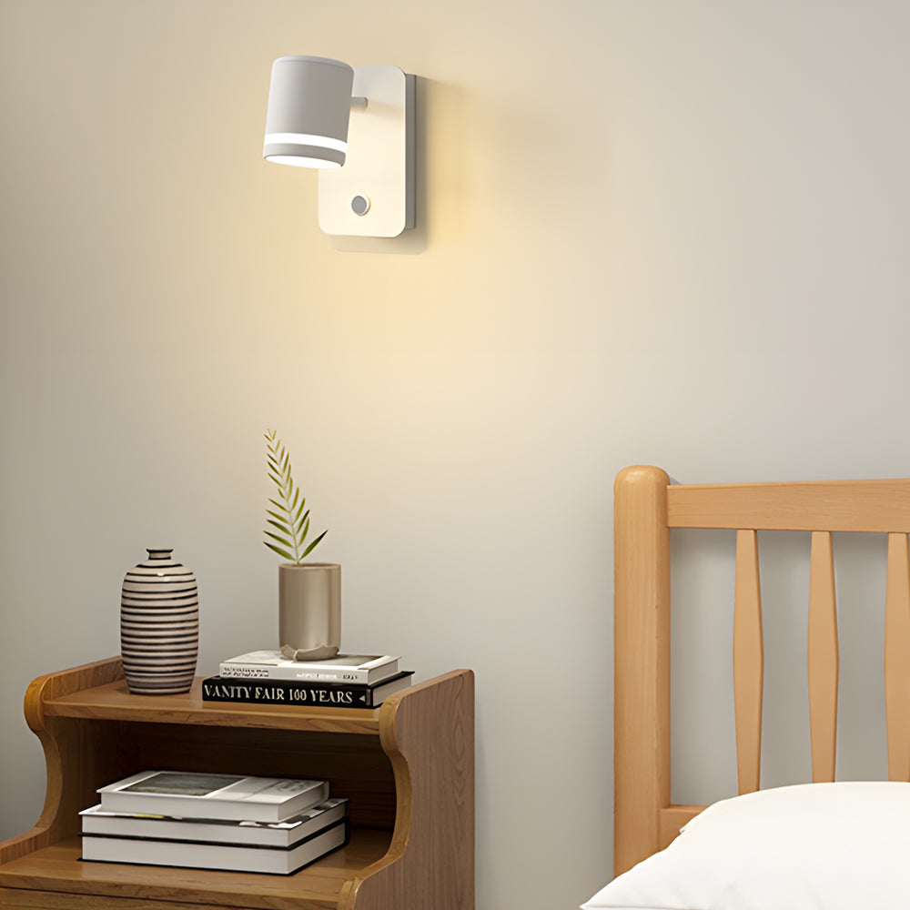 USB Rotatable Magnetic Wall Light Bedside Spotlight