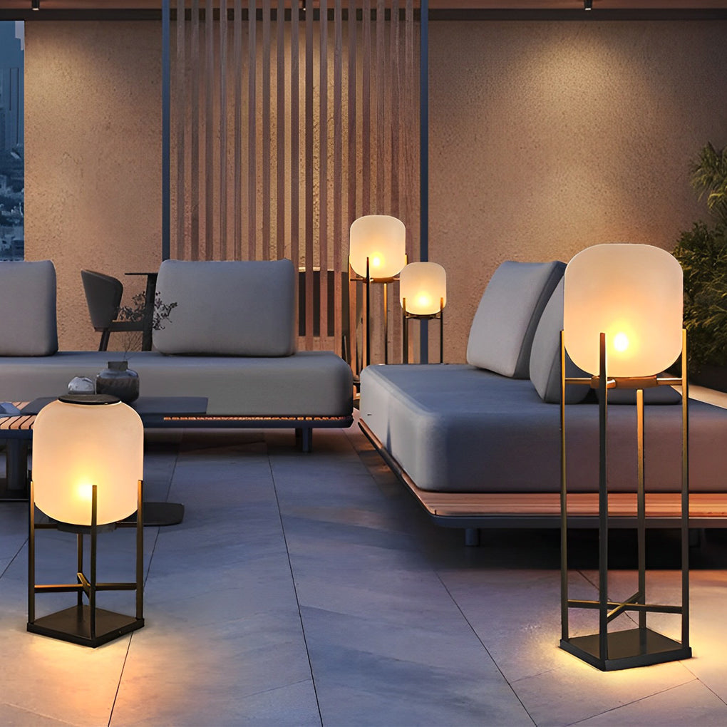 Lantern LED Outdoor Floor Lamp