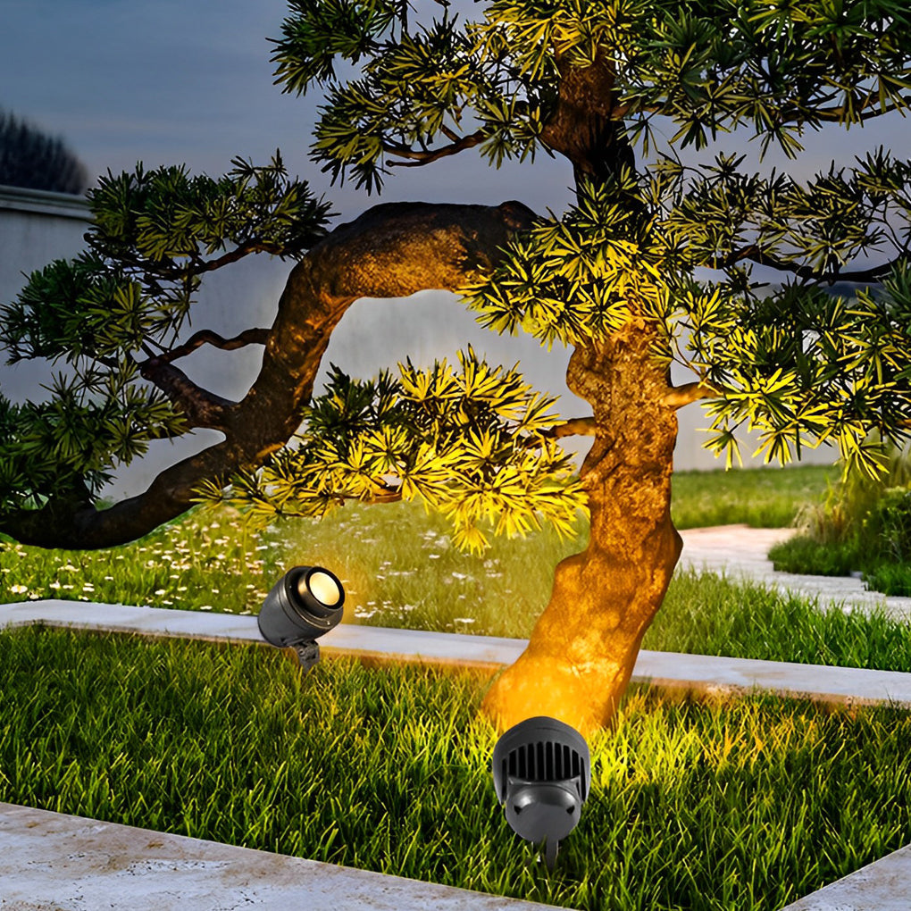 Round Waterproof LED Adjustable Modern Outdoor Spotlights Tree Spot Lights