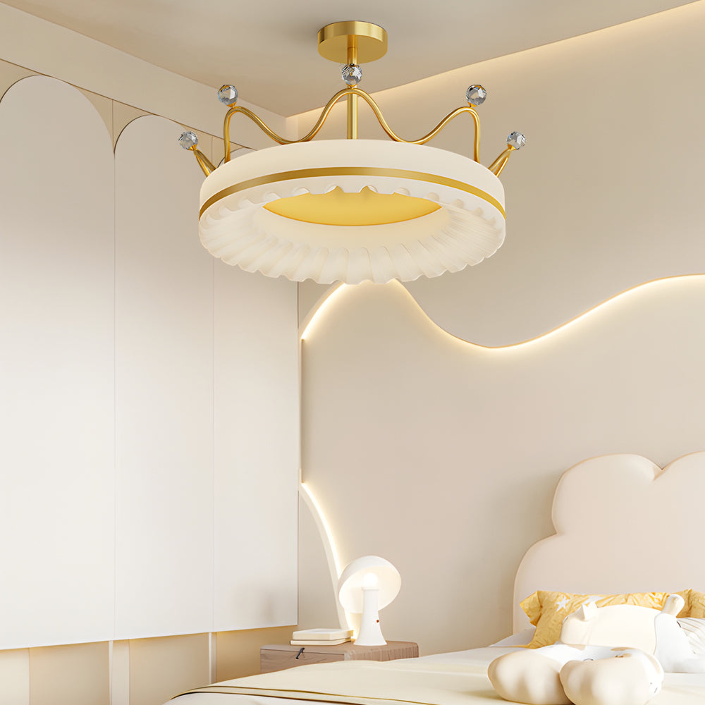 Creative Crowns Three Step Dimming LED Luxury Modern Ceiling Lights Fixture