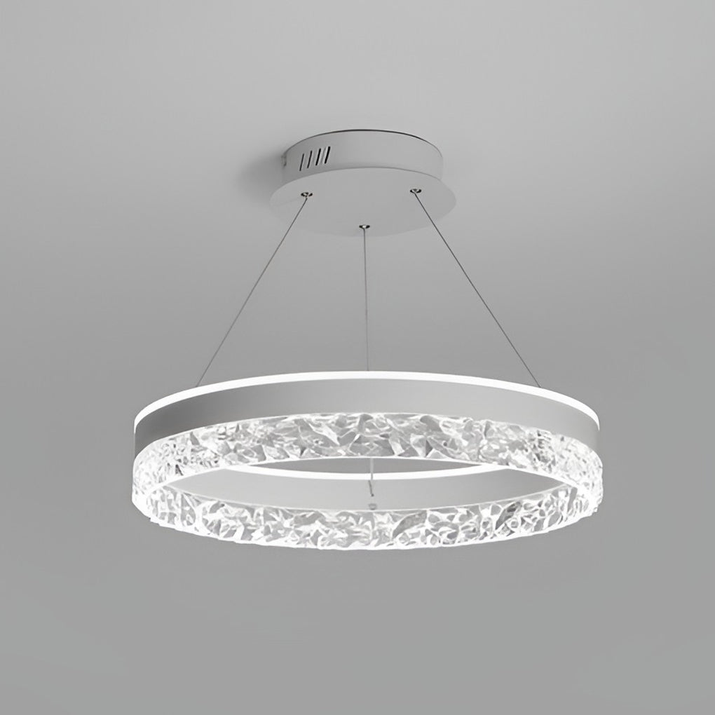 Circular Ring Three-step Dimming LED Modern Chandelier Island Lights