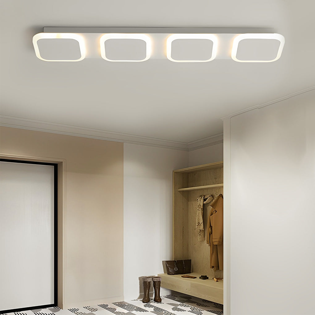 Round Square LED Modern Flush Mount Lighting Ceiling Lights Fixture