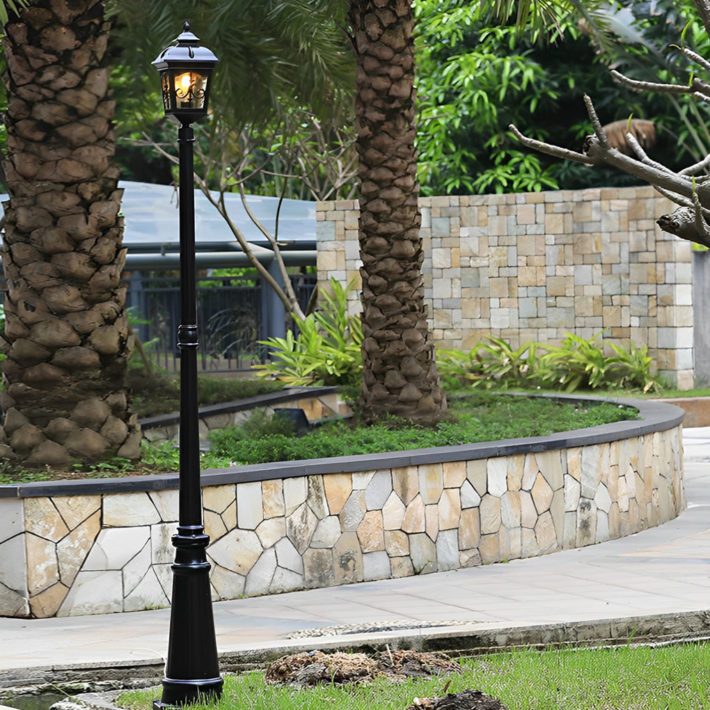 Retro Minimalist LED Waterproof European Style Garden Lamp Post Lights