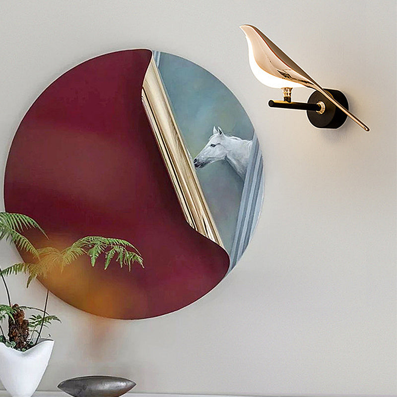 Magpies Creative Bird Adjustable LED Dimmable with Remote Nordic Wall Lamp