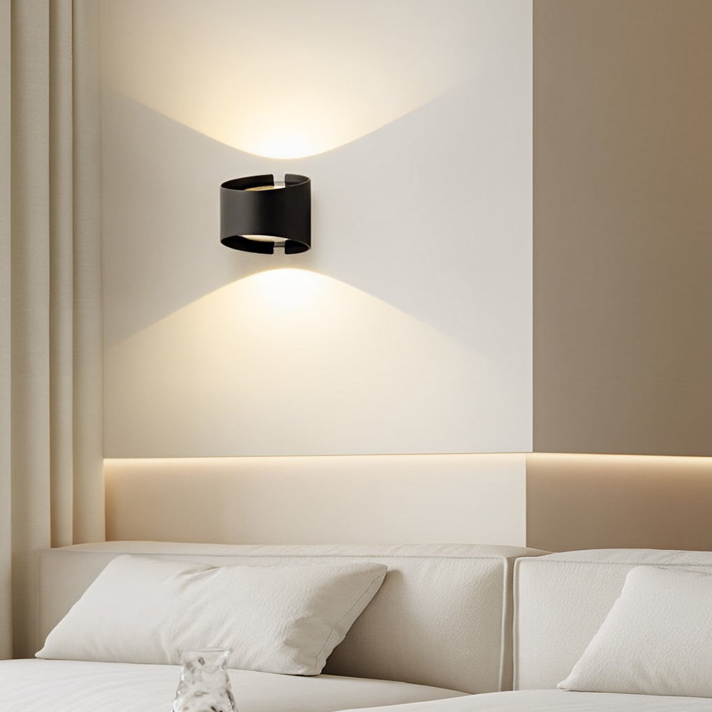 Round Creative Up and Down Lighting LED Modern Decorative Wall Sconces