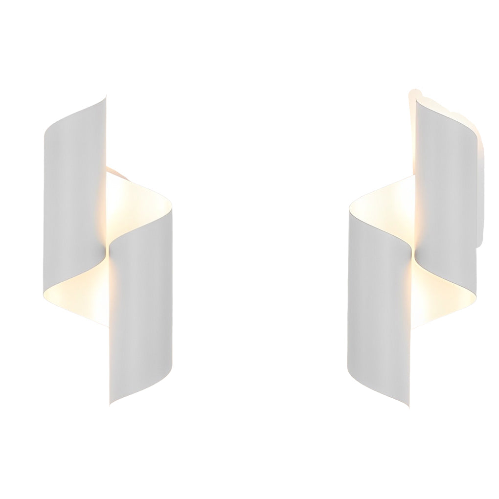 2pcs Symmetrical Creative Up And Down Lighting Modern Wall Light Fixture