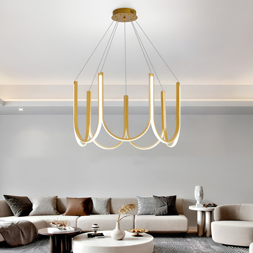 Minimalist 3 Step Dimming LED Nordic Chandelier Hanging Ceiling Lamp