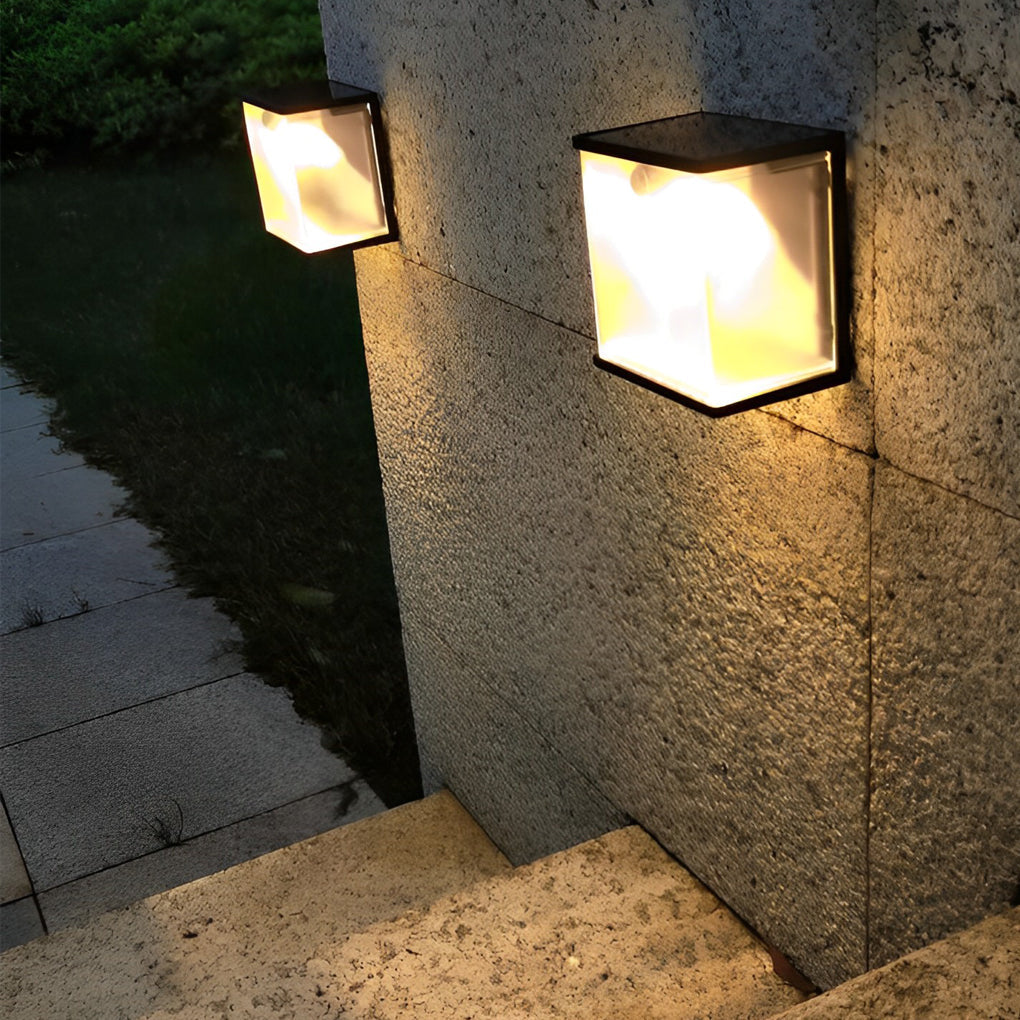 Square Intelligent Motion Sensor LED Waterproof Solar Outdoor Lights