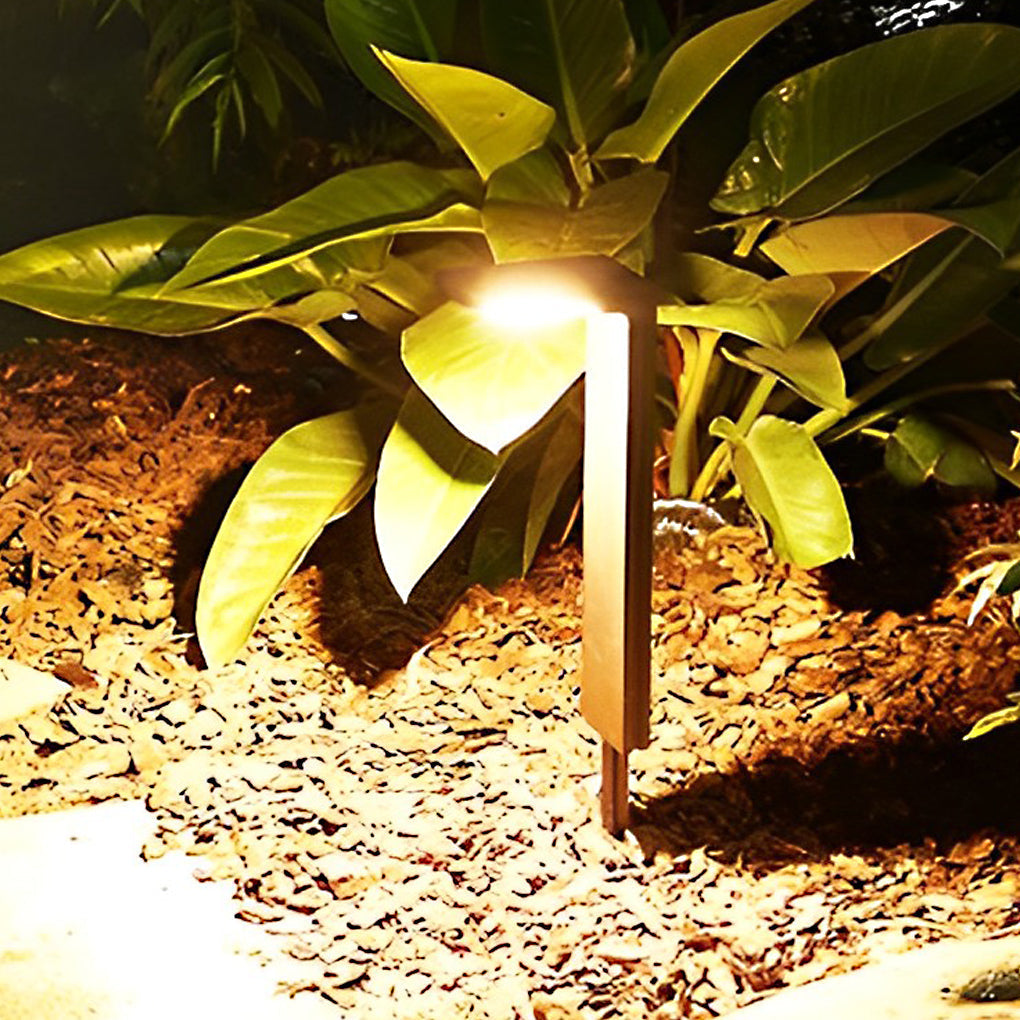 Smart Switch Waterproof LED Black Modern Outdoor Lawn Lamp Path Lights